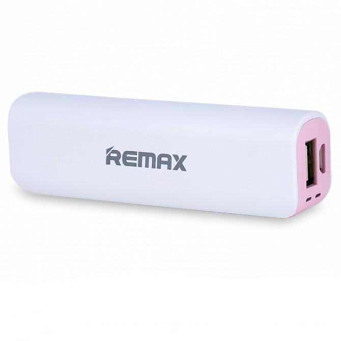 Повербанк Remax RPL-3 Mini Білий 2600mAh Рожевий