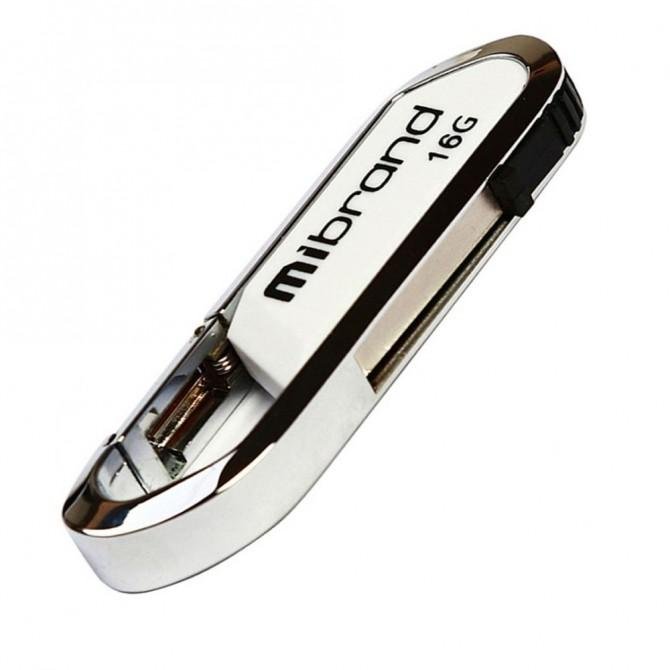 Флеш память Mibrand Aligator 16Gb Белый-1