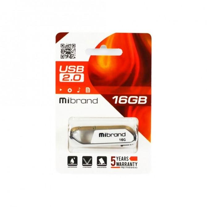 Флеш память Mibrand Aligator 16Gb Белый-2