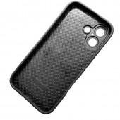 Чехол-накладка кожаный Leopard Print для iPhone 16 Plus Black