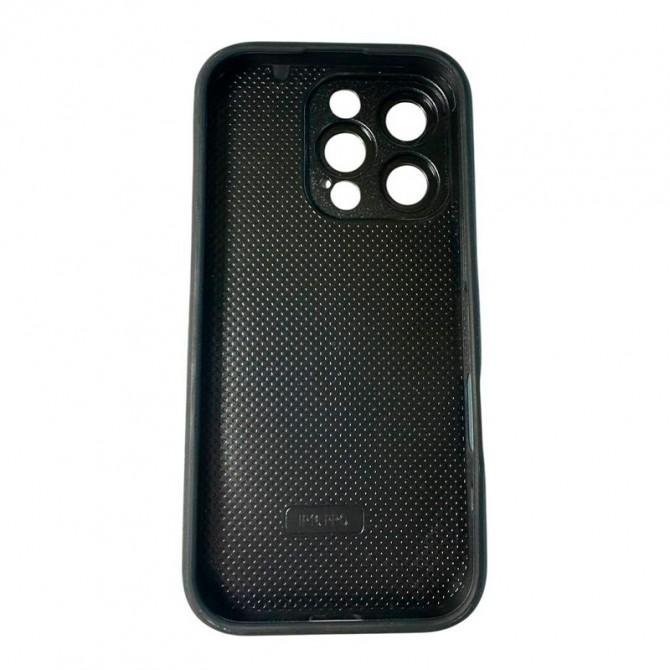 Чохол-накладка шкіряний Leopard Print для iPhone 16 Pro Black-1