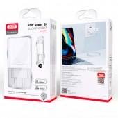 Сетевое зарядное устройство XO CE04 Super Si 2*USB-C/QC 65W + Type-C White