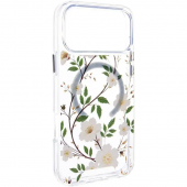 Чехол TPU+PC Clear Garden with MagSafe для Apple iPhone 17 Pro Max (6.9