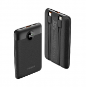 Дополнительная батарея Veger C11 QC 22.5W 10000 mAh with cable Type-C to Lightning Black