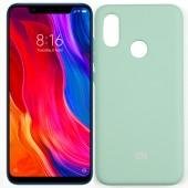 Чехол Soft Case для Xiaomi Mi8 Голубой FULL