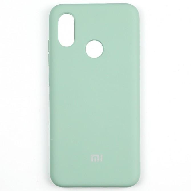 Чехол Soft Case для Xiaomi Mi8 Голубой FULL-1