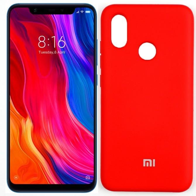 Чехол Soft Case для Xiaomi Mi8 Красный FULL