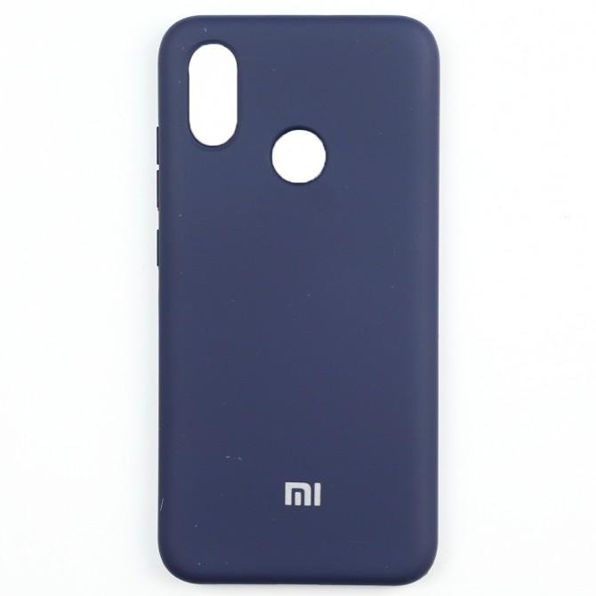 Чехол Soft Case для Xiaomi Mi8 Синий FULL-1
