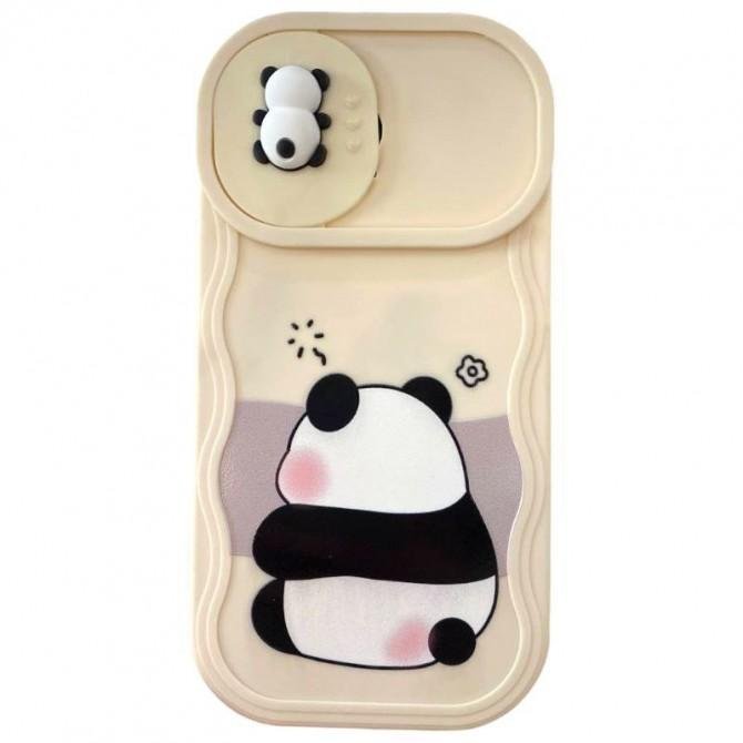 Чехол 3D Cute Panda series for iPhone 13 Pro White