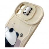 Чехол 3D Cute Panda series for iPhone 13 Pro White