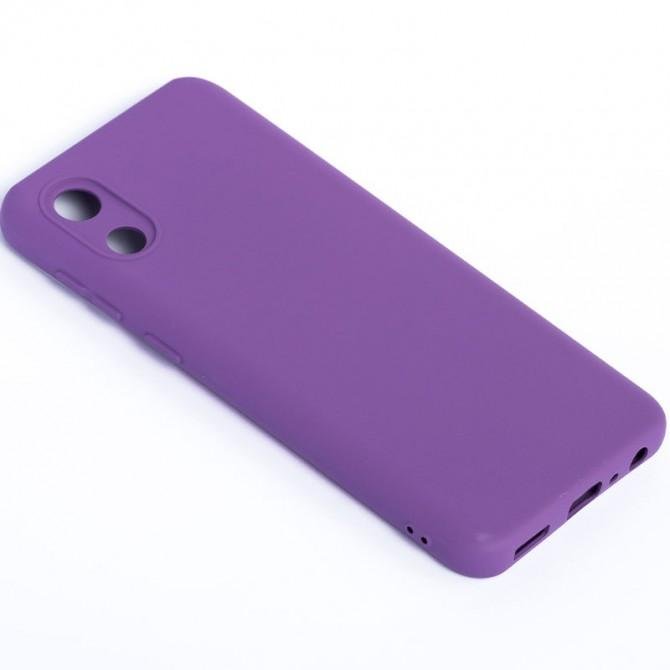 Чехол Original Soft Case Samsung A032 Galaxy A03 Core Фиолетовый FULL-3