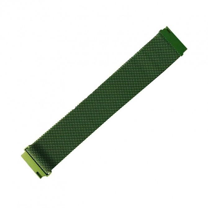 Ремешок универсальный 22mm Milanese Loop Pine Green