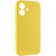 Силиконовый чехол для iPhone 16 Plus Yellow FULL