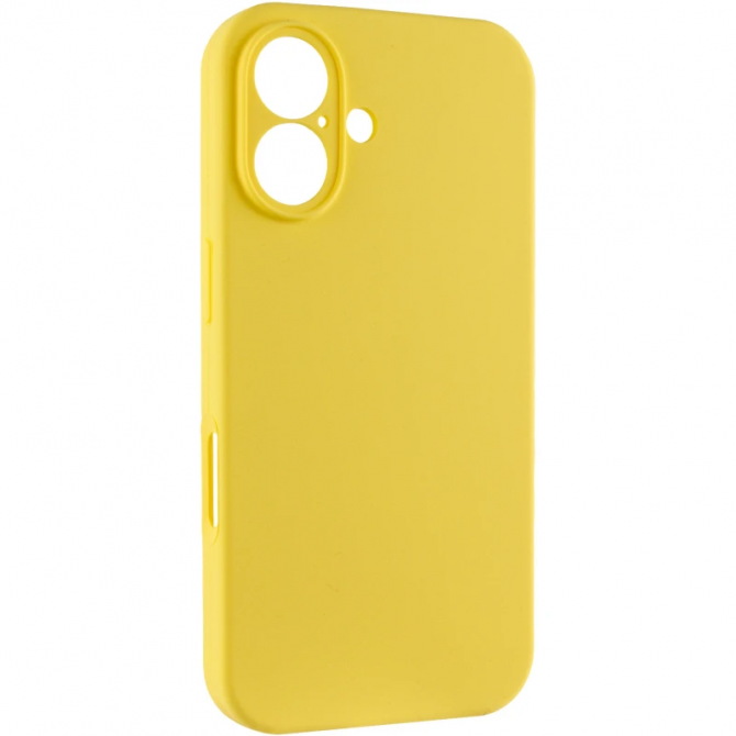 Силиконовый чехол для iPhone 16 Plus Yellow FULL-1