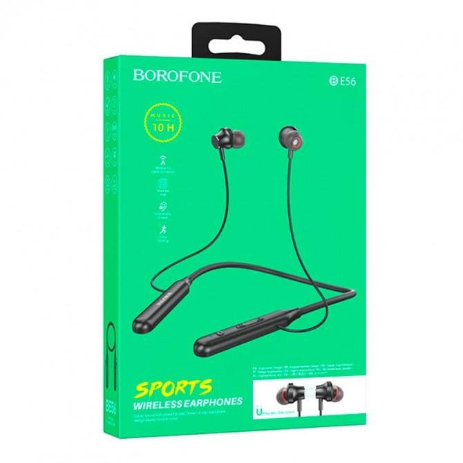 Stereo Bluetooth Наушники Borofone BE56 Powerful sports Black-2