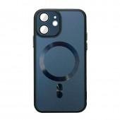 Чехол TPU+Glass Sapphire Midnight with MagSafe для Apple iPhone 11 (6.1