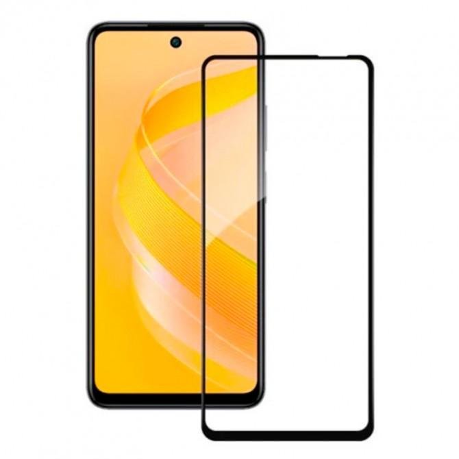 Захисне скло для Infinix Note 50 Full Glue (0.3 мм, 2.5D, чорне) ЛЮКС