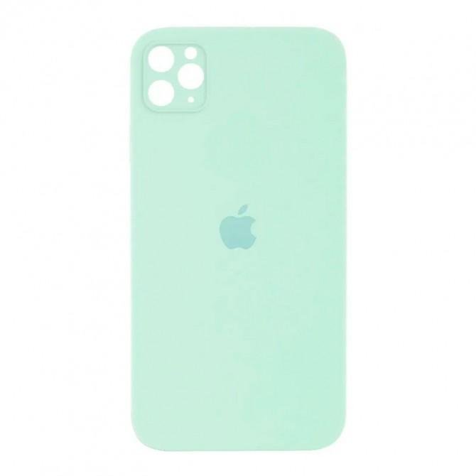 Силіконовий чохол для iPhone 11 Pro Max Ментоловий FULL (SQUARE SHAPE)