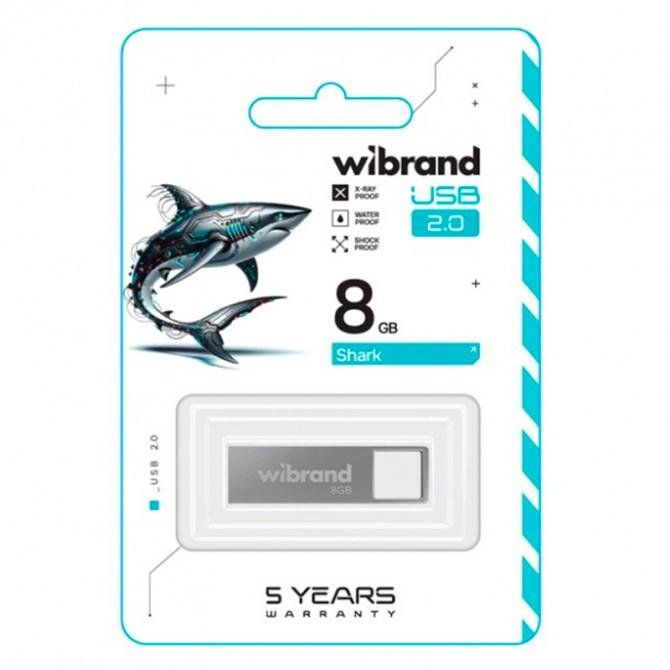 Флеш-накопитель Wibrand USB 2.0 16Gb Shark Серый-1