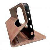 Чохол-книжка Lines Leather for Xiaomi Redmi Note 14 5G Bronze Чохол-книжка Lines Leather for Xiaomi Redmi Note 14 5G Bronze