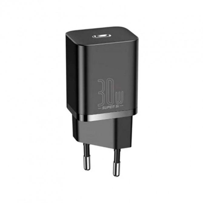Мережевий зарядний пристрій 1Type-C Baseus Super Si 30W (CCSUP-J01) Black