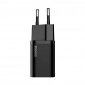 Мережевий зарядний пристрій 1Type-C Baseus Super Si 30W (CCSUP-J01) Black Мережевий зарядний пристрій 1Type-C Baseus Super Si 30W (CCSUP-J01) Black