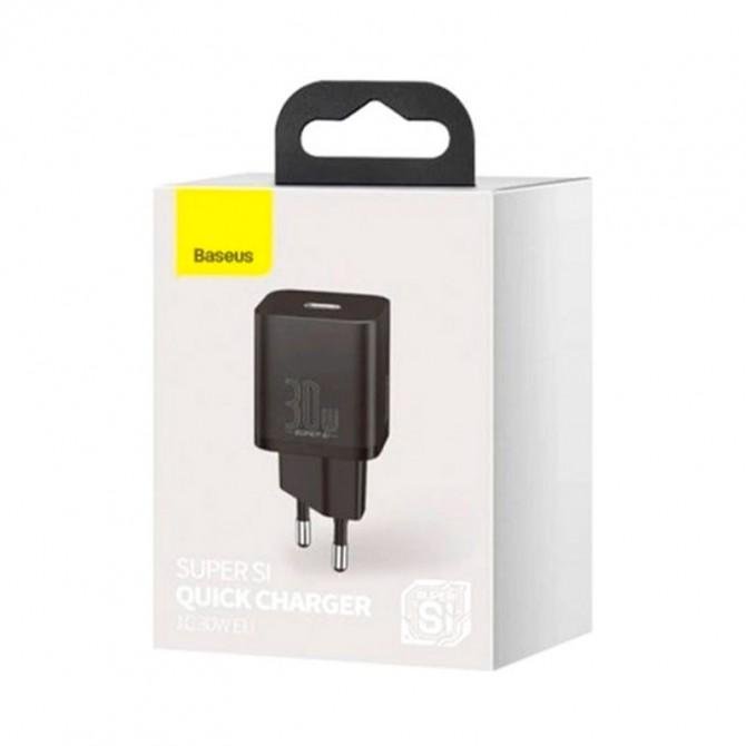 Мережевий зарядний пристрій 1Type-C Baseus Super Si 30W (CCSUP-J01) Black-2