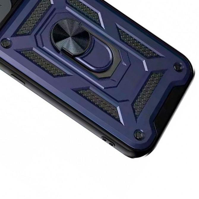 Чохол-накладка HONOR Hard Defence Series Xiaomi Redmi A1 Blue (with Camshield and magnet)-1