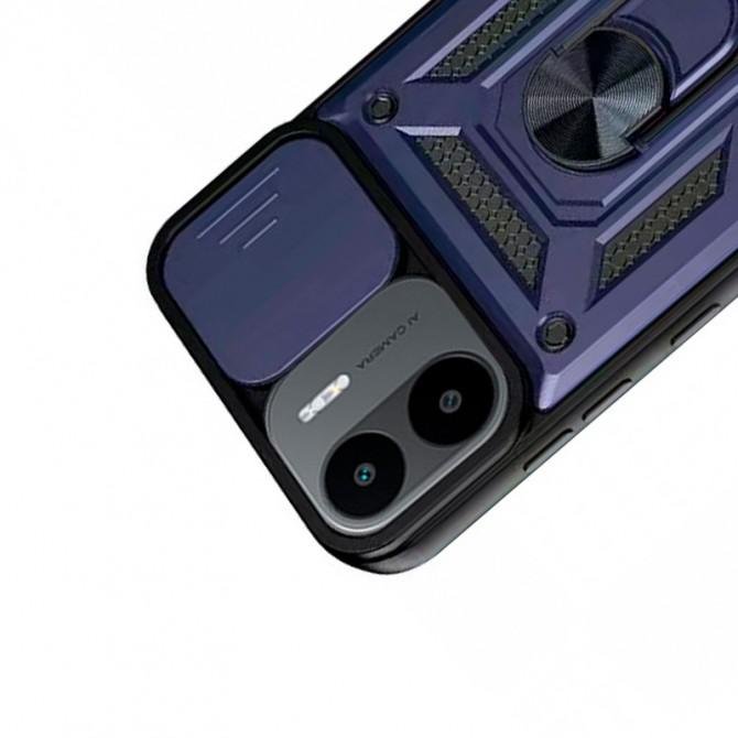 Чохол-накладка HONOR Hard Defence Series Xiaomi Redmi A1 Blue (with Camshield and magnet)-2