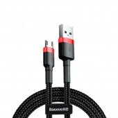 Кабель Baseus Cafule MicroUSB (CAMKLF-C91) Black/Red 2m Кабель Baseus Cafule MicroUSB (CAMKLF-C91) Black/Red 2m