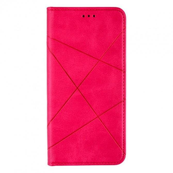 Чохол-книжка Lines Leather for Xiaomi Mi 10T Lite Hot Pink