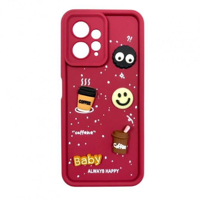 Чехол TPU Toys Case для Xiaomi Redmi Note 12 4G (Red / Always Happy)
