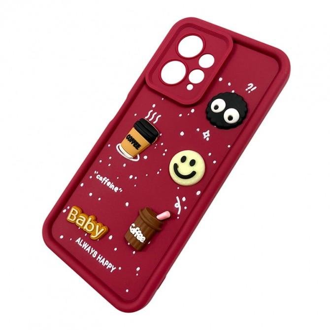 Чехол TPU Toys Case для Xiaomi Redmi Note 12 4G (Red / Always Happy)-2