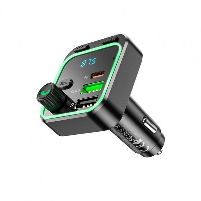 ФМ Модулятор Borofone BC53 Highway PD20w+QC3.0 Black