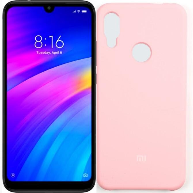 Чехол Soft Case для Xiaomi Redmi Note 7 Светло Розовый