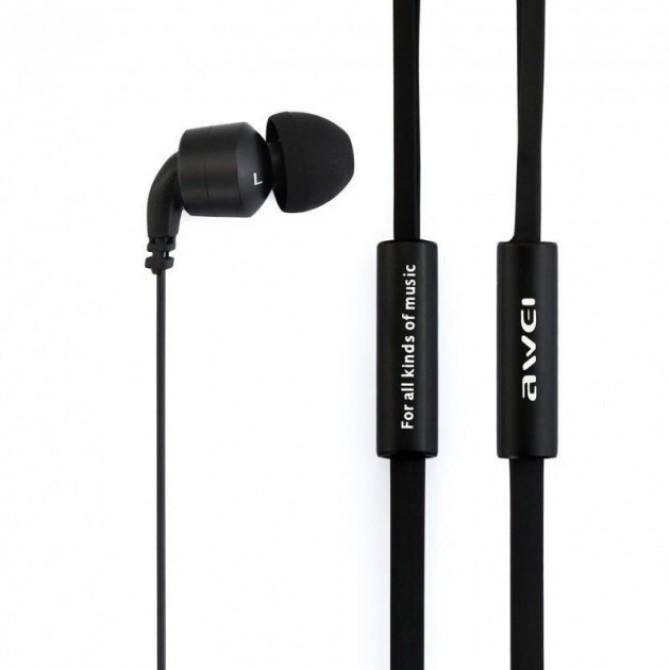 Наушники AWEI ES13i Чёрный-2