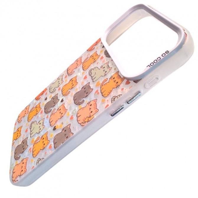 Накладка PC Soft Milk для iPhone 17 Pro Max Cats-2