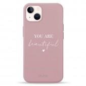 Чехол Pump Silicone Minimalistic Case for iPhone 13 You Are Beautiful