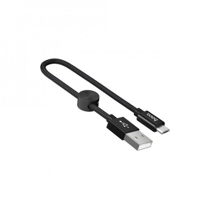 Кабель Hoco X35 Premium Charging MicroUSB Black 0.25m-1