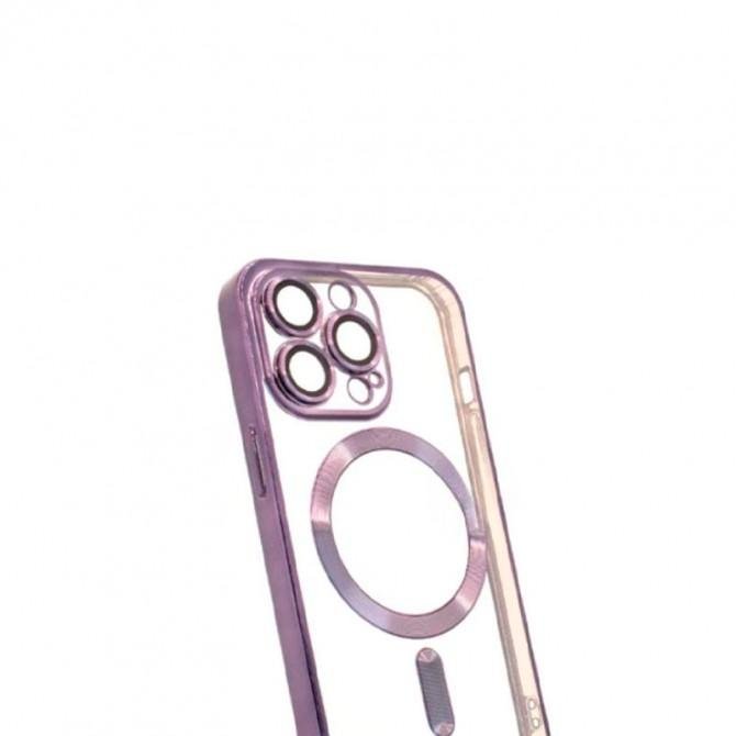 Силиконовый чехол SHINING with MagSafe для iPhone 14 Plus Лавандовый-1