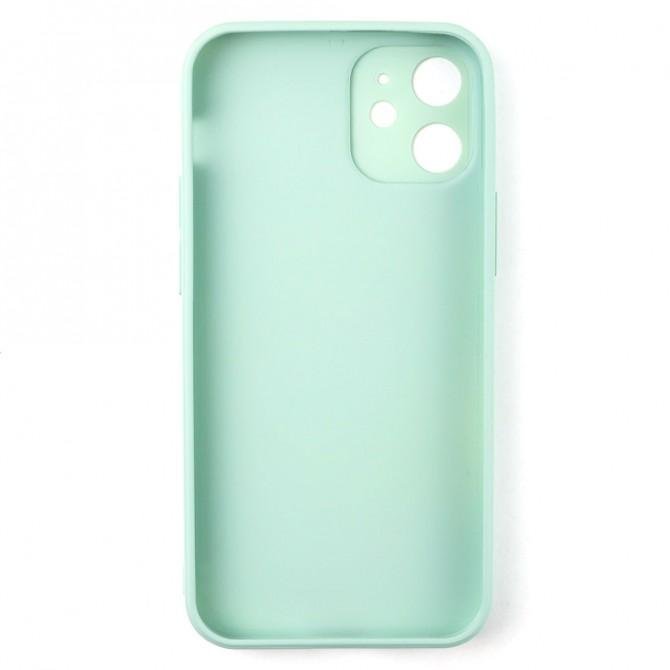 Чехол TPU Glass LV для iPhone 12 Мятный-2