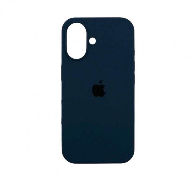 Силіконовий чохол для iPhone 16 Plus Dark Blue FULL