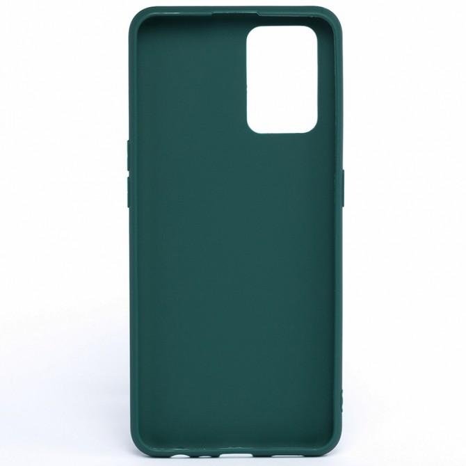 Силиконовый чехол Candy для Oppo A74 Темно Зеленый-1