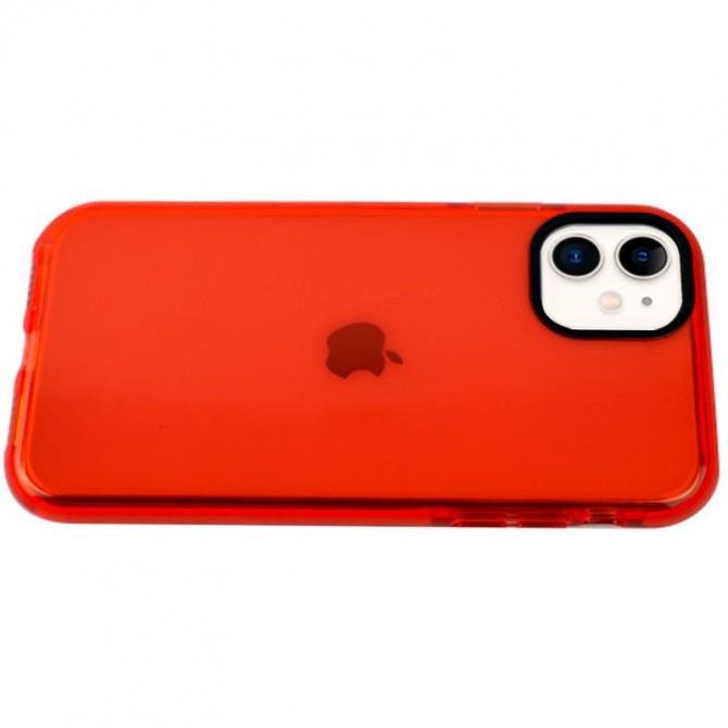 Чохол силіконовий Clear Neon для Apple iPhone 11 Червоний-3