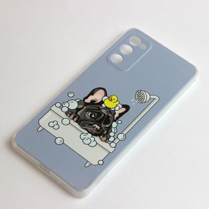 Чехол it`s Print series для Samsung G780 Galaxy S20FE (Durable TPU) Puppy in a Bath-1