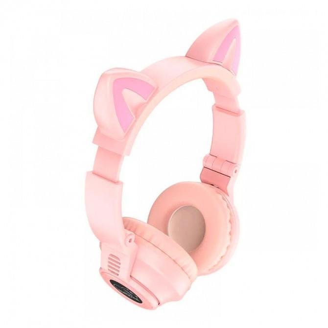 Навушники Borofone BO18 Pink (cat ear)-1