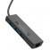 USB Хаб Hoco HB42 Easy 4in1 Gigabit Ethernet Adapter (Type-C to USB 3.0*3+RJ45) Black