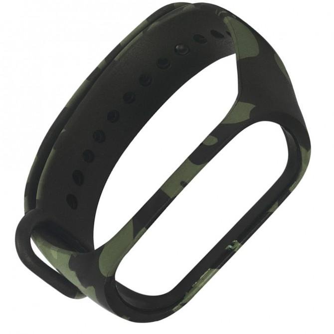 Ремінець для Xiaomi Mi Band 5/6 (Silicon) Хаки Зелений-1
