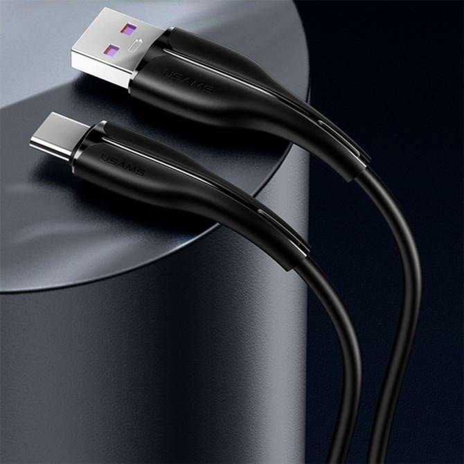 Кабель Usams U38 US-SJ376 Fast Charging Type-C 1m Чёрный-1