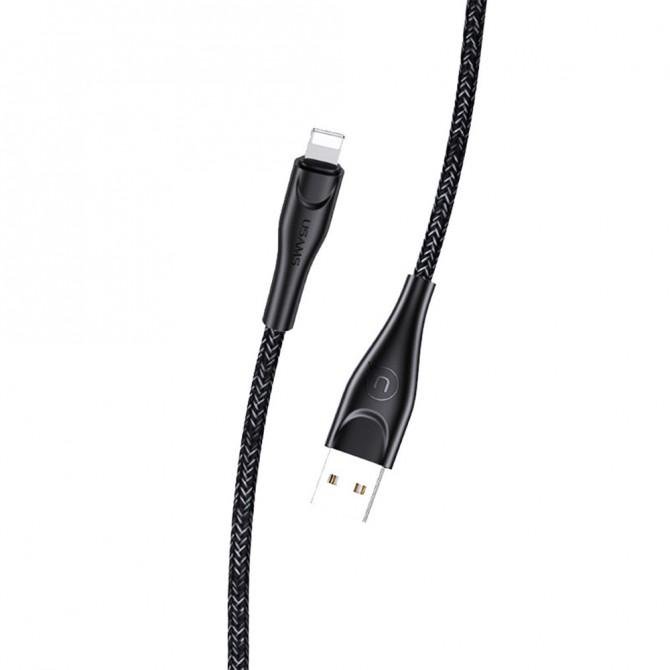 Кабель Usams U41 US-SJ391 Braided Data Lightning 1m Чёрный